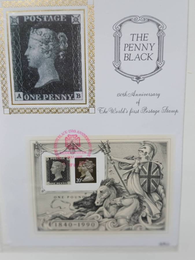 GB-SCARCE PENNY BLACK " SILK COVER " CUT TO FIT PACKET