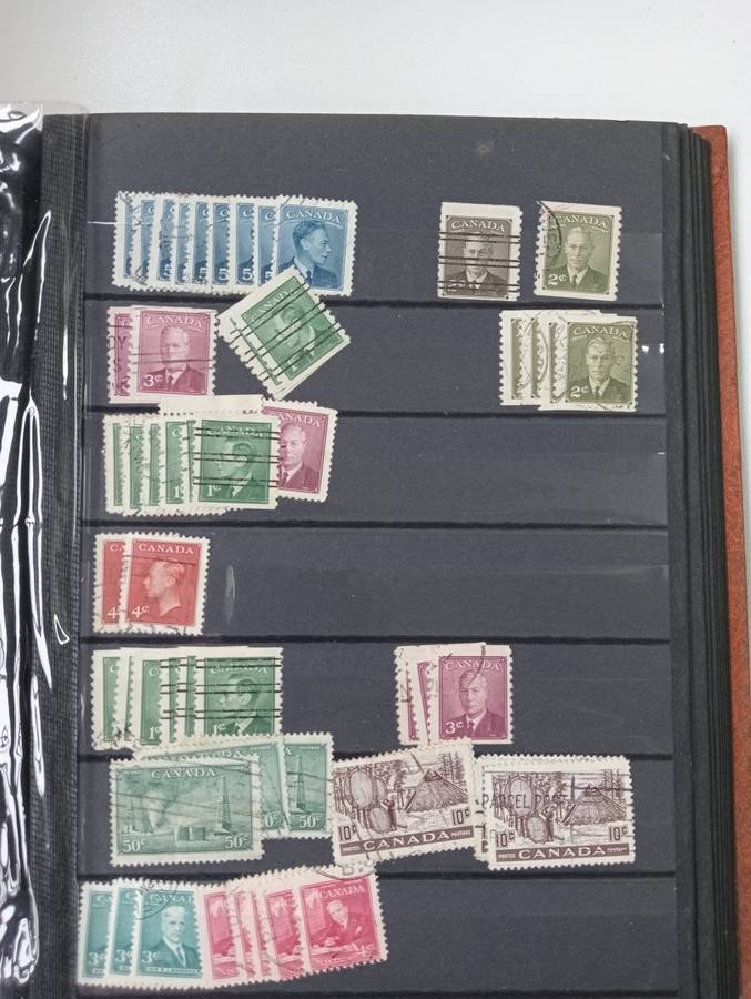 CANADA-POWERFUL COLLECTION JAMMED FULL IN ORDER QV-RECENT-FAT STOCK BOOK,many DOLLAR values