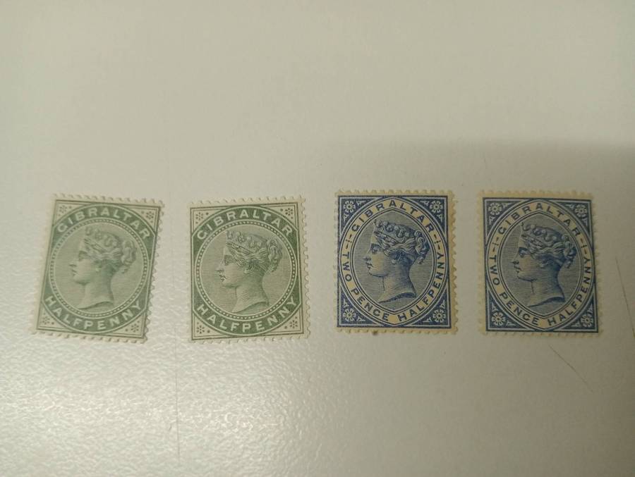 GIBRALTAR-QV  R5200.00  SUPERB MINT SG11 x TWO, ONE UMM !!