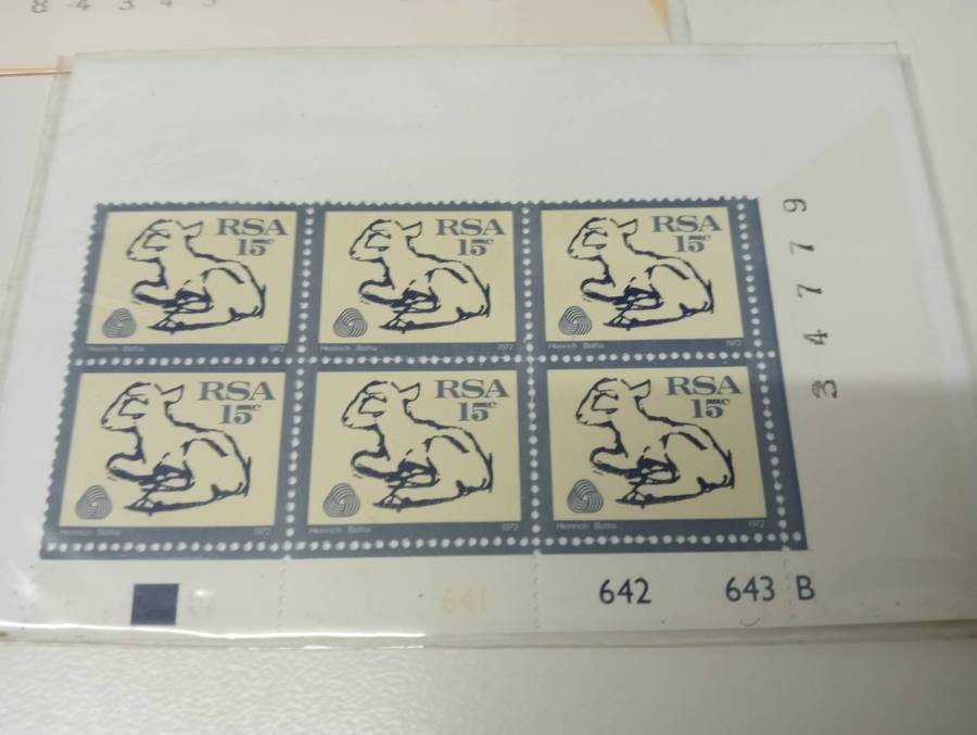 RSA-VERY SCARCE GROUP OF UMM control BLOCKS-noted paper changes etc