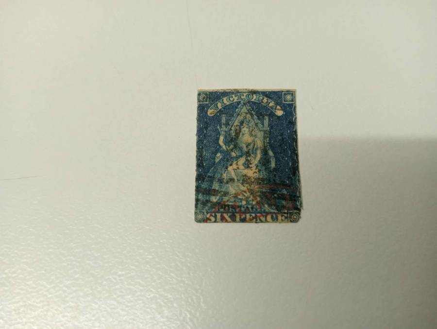 VICTORIA-SCARCE STAMP USED