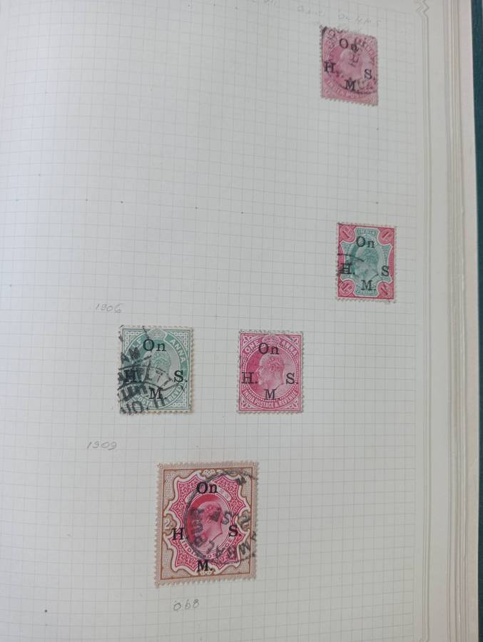 HONG KONG AND GOOD EARLY INDIA ON PAGES-SEE MANY BELOW-VERY NICE !!