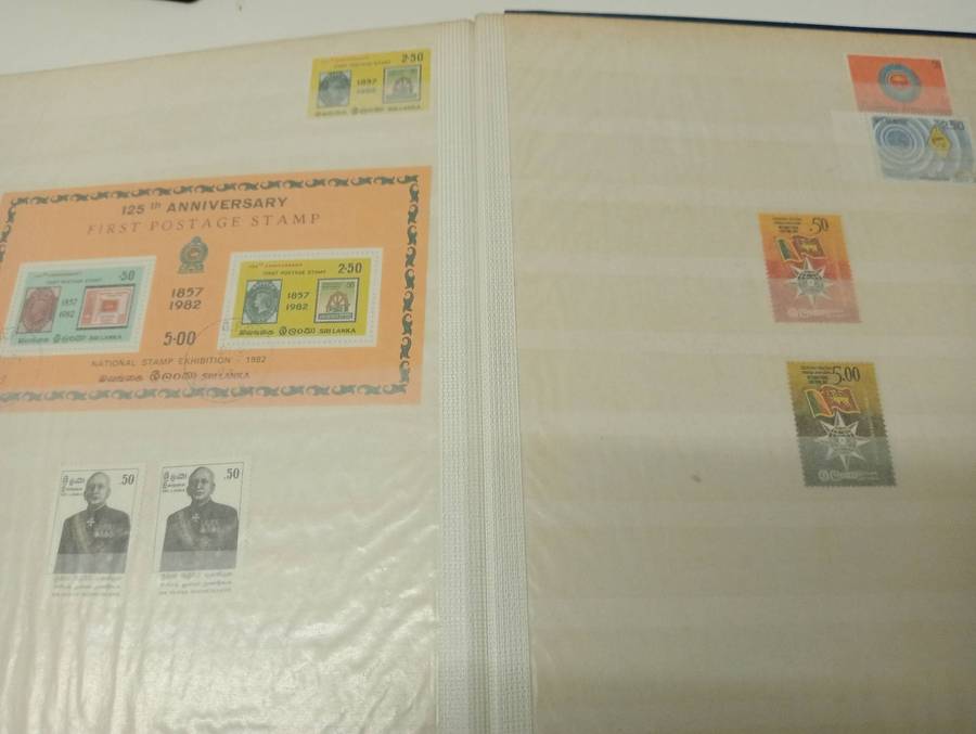 LARGE STOCK BOOK-SRI LANKA-MANY UMM/used ISSUES AND MINI SHEETS