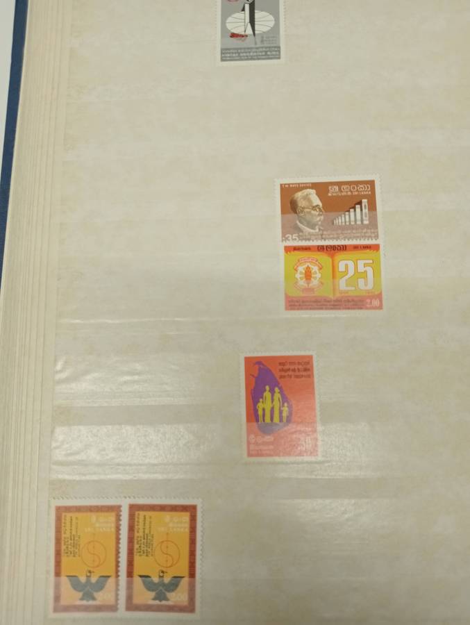 LARGE STOCK BOOK-SRI LANKA-MANY UMM/used ISSUES AND MINI SHEETS