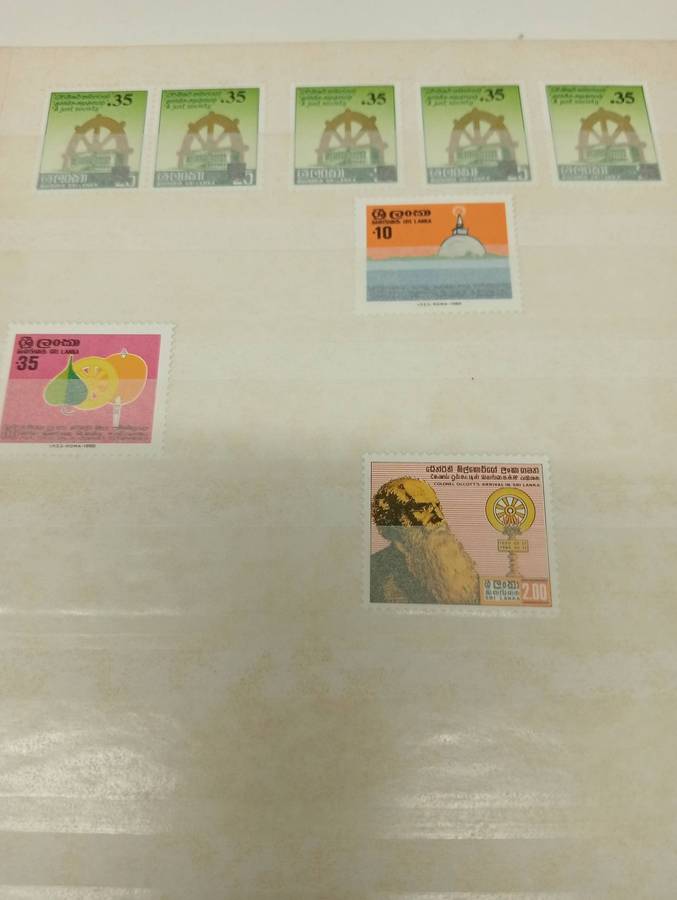 LARGE STOCK BOOK-SRI LANKA-MANY UMM/used ISSUES AND MINI SHEETS