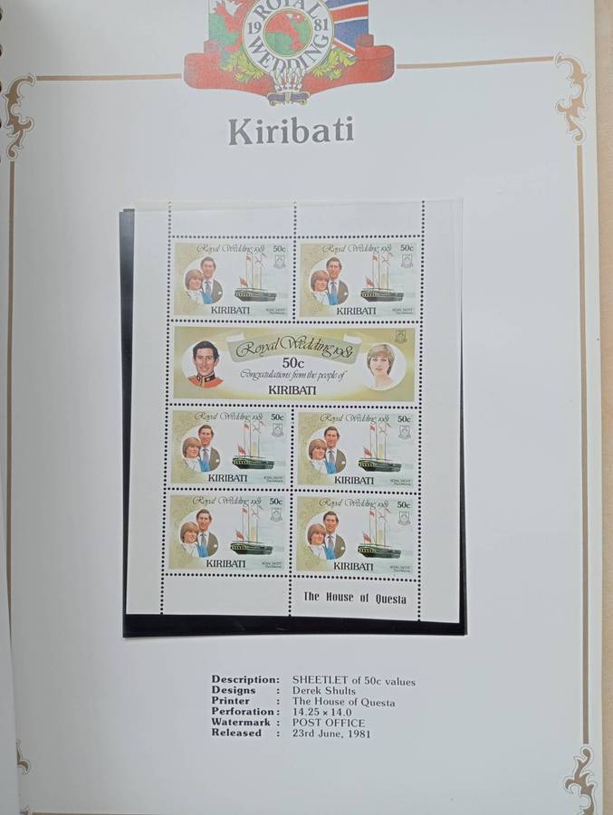 LADY DI-ALBUM MANY PRE-PRINTED PAGES + ISSUES,M/SHEETS ETC NOT ALL SHOWN