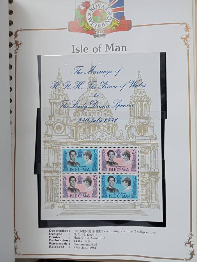 LADY DI-ALBUM MANY PRE-PRINTED PAGES + ISSUES,M/SHEETS ETC NOT ALL SHOWN