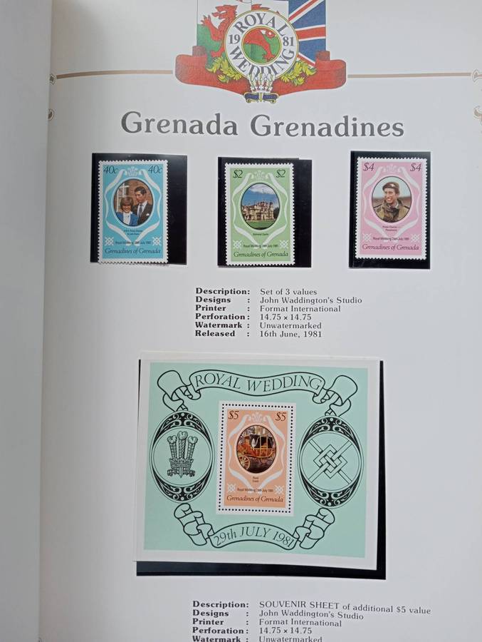 LADY DI-ALBUM MANY PRE-PRINTED PAGES + ISSUES,M/SHEETS ETC NOT ALL SHOWN