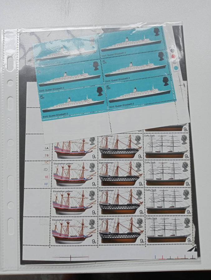 GB- SHIPS IN BLOCKS AND STRIPS [ H.R. ]
