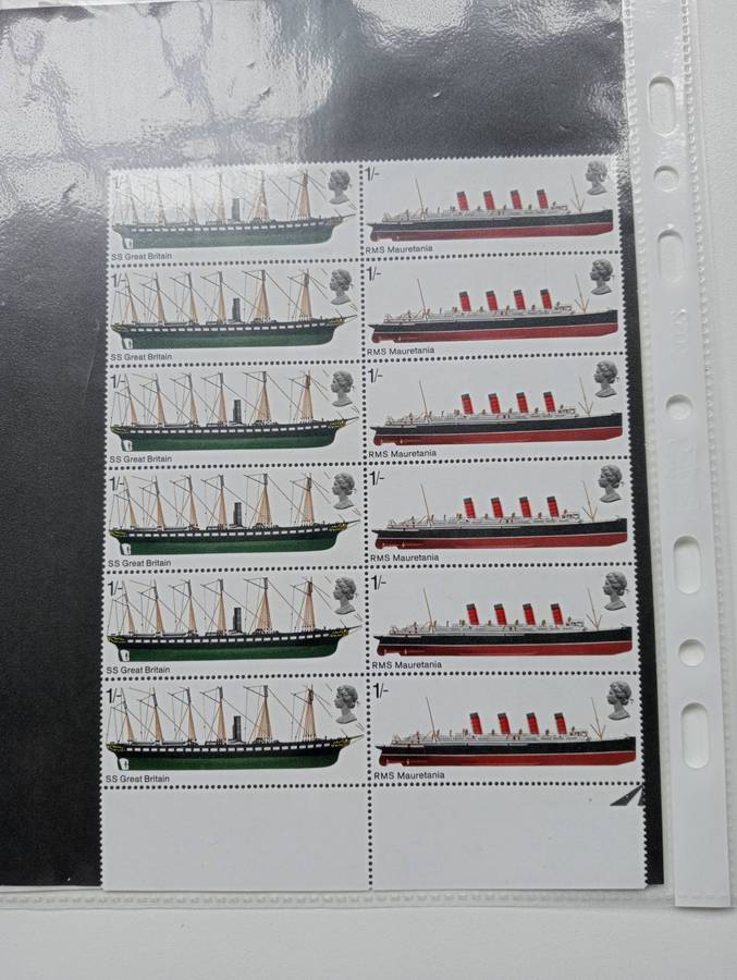 GB- SHIPS IN BLOCKS AND STRIPS [ H.R. ]