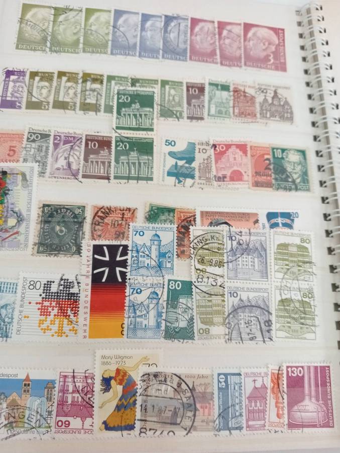 GERMANY VERY FINE USED MINT IN SMALL STOCK BOOK + MANY IN ENVELOPE-UN-CHECKED !!