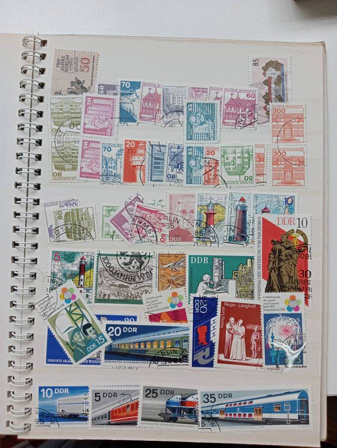 GERMANY VERY FINE USED MINT IN SMALL STOCK BOOK + MANY IN ENVELOPE-UN-CHECKED !!