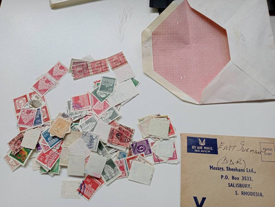 GERMANY VERY FINE USED MINT IN SMALL STOCK BOOK + MANY IN ENVELOPE-UN-CHECKED !!