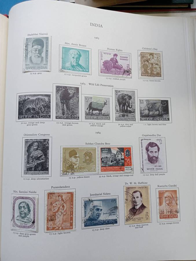 PRE-PRINTED COMMONWEALTH WITH plenty  SETS etc-NB MANY EMPTY PAGES BUT PLENTY STAMPS-NOT ALL SHOWN