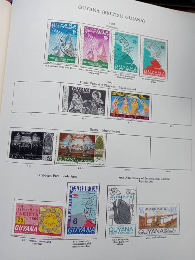PRE-PRINTED COMMONWEALTH WITH plenty  SETS etc-NB MANY EMPTY PAGES BUT PLENTY STAMPS-NOT ALL SHOWN