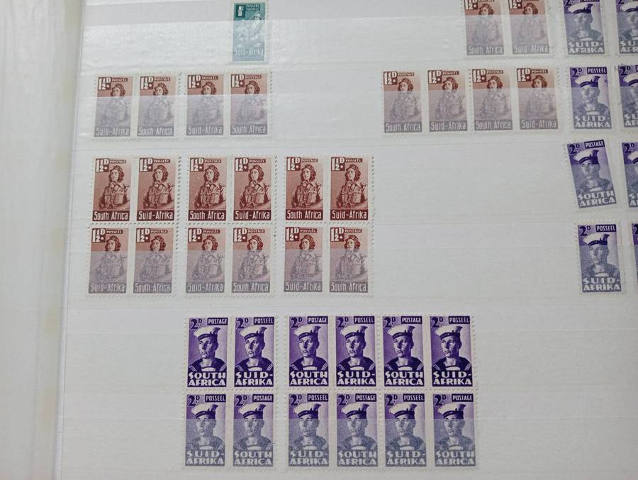 UNION BLOCKS AND RSA DEF.BLOCKS-VERY FINE MINT IN CLEAN STOCK BOOK-MANY ITEMS