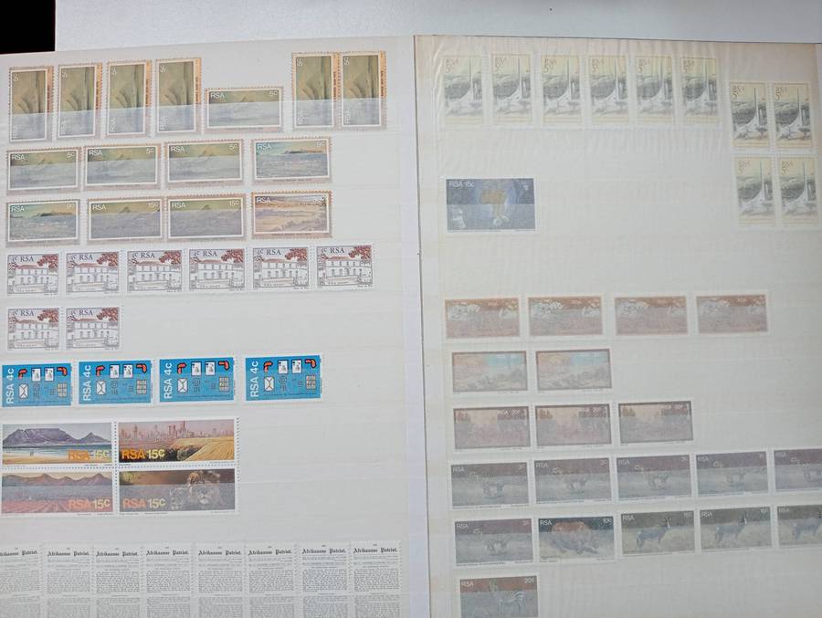 UNION BLOCKS AND RSA DEF.BLOCKS-VERY FINE MINT IN CLEAN STOCK BOOK-MANY ITEMS