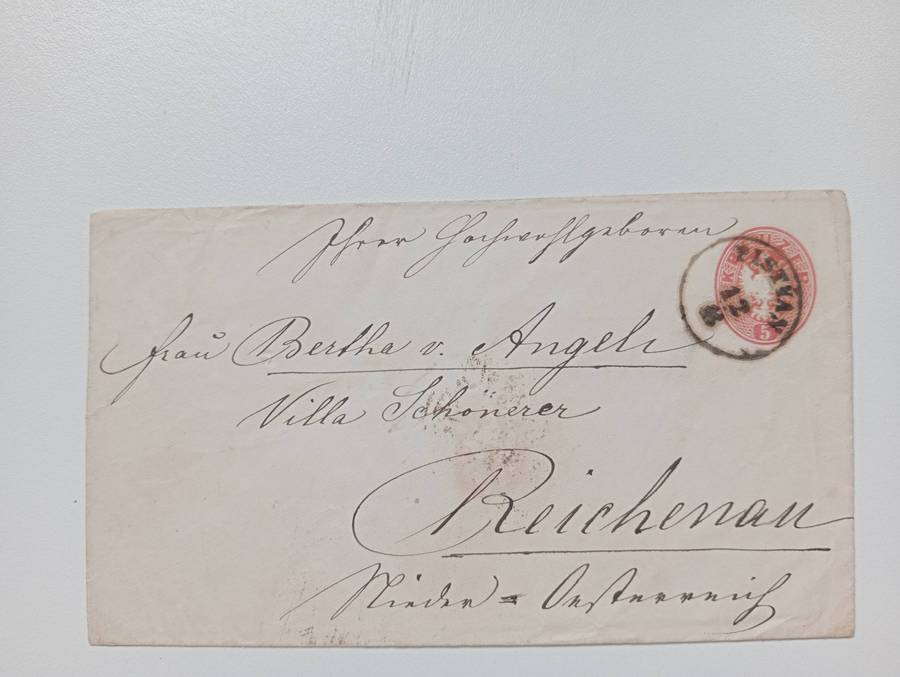 5 VERY SCARCE VERY EARLY AUSTRIA CARDS VFU-SEE BELOW !!