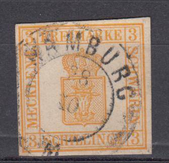 GERMAN STATES- MECKLENBURG R2100.00    1867  VERY SCARCE Michel 22  superb used