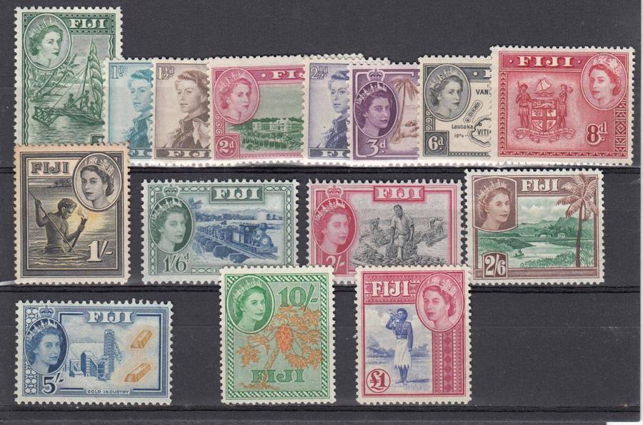 FIJI- QEII FIRST SET R2160.00   MANY UMM including Pound