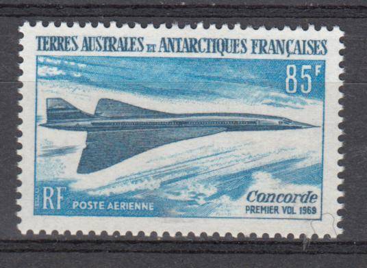 TAAF- SG 53 SCARCE AIR STAMP superb mint light h.r.       R1850.00