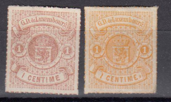 LUXEMBOURG-1859 SG 21 + 23 VFM     R3170.00 SEE BACKS BELOW