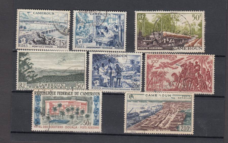 FRENCH CAMEROUN- high values vfu-SG 262 small rub