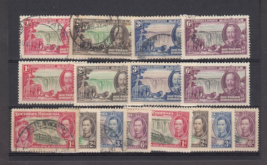 S.RHODESIA-SILVER JUBILEE + SETS ETC VFM/U