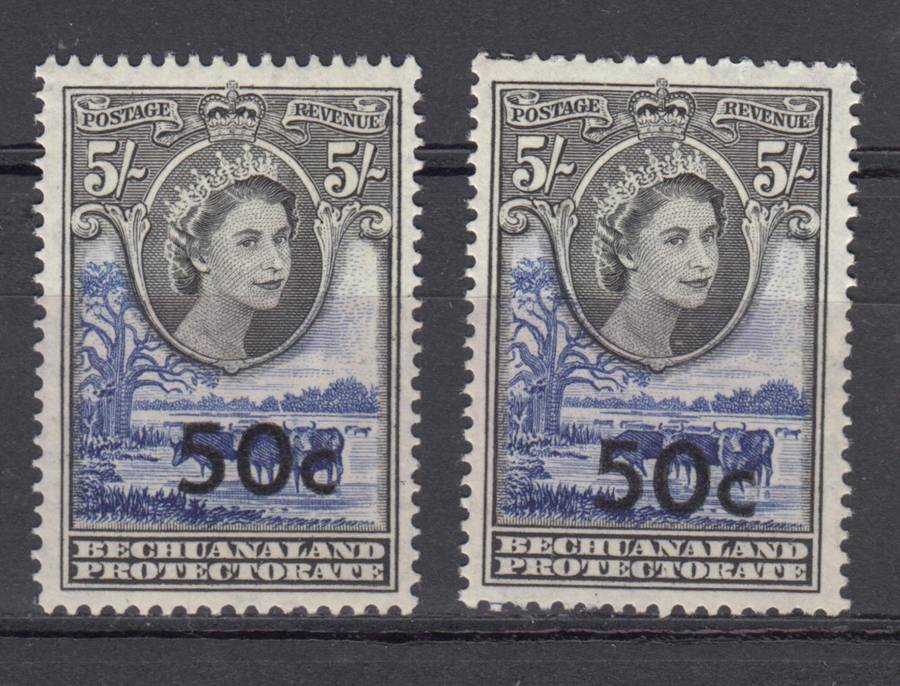 BECHUANALAND-SUPERB  SG 166 X TWO UMM