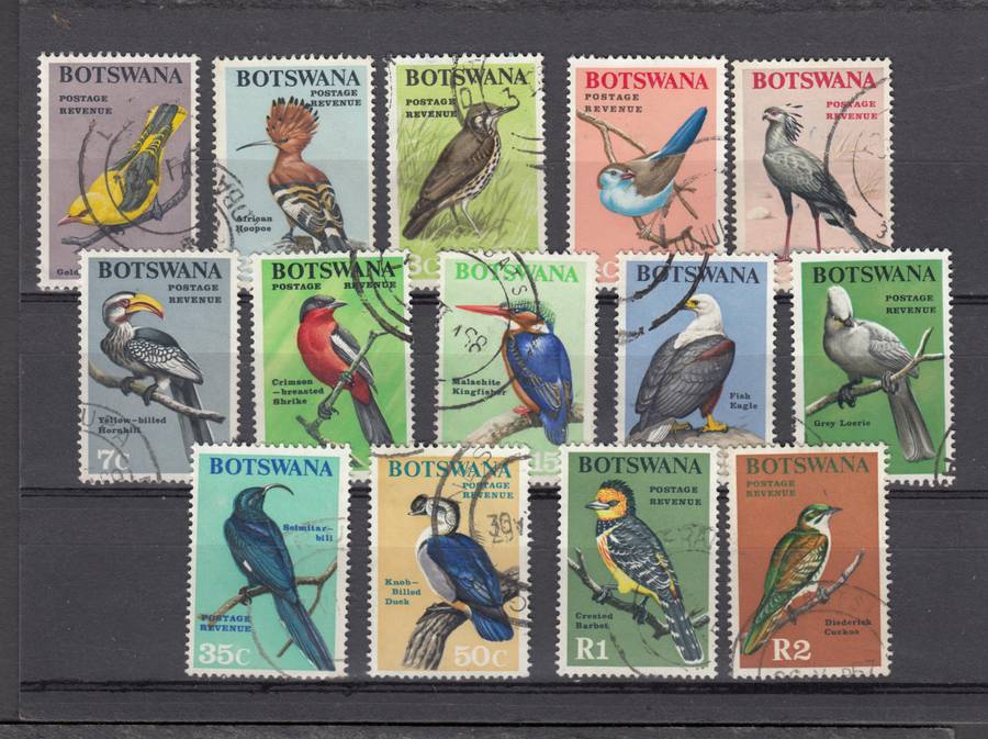 BOTSWANA-BIRDS VFU SET  R850.00