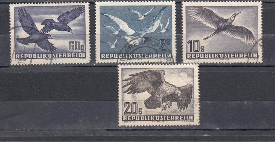 AUSTRIA-SCARCE BIRDS VFU   R2330.00