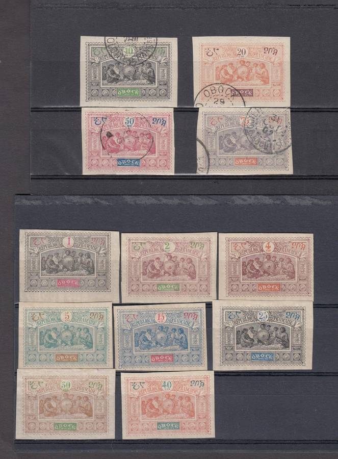 OBOCK-1894 SCARCE set to 75c vfm/u   R2140.00