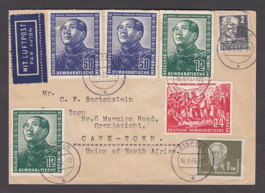 EAST GERMANY-A VERY SCARCE SUPERB COVER   R4000.00 PLUS PLUS