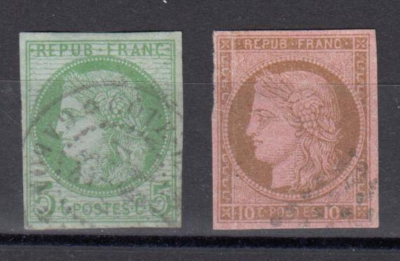 FRENCH COLONIES-TWO SUPERB USED-SCARCE SO NICE !!!