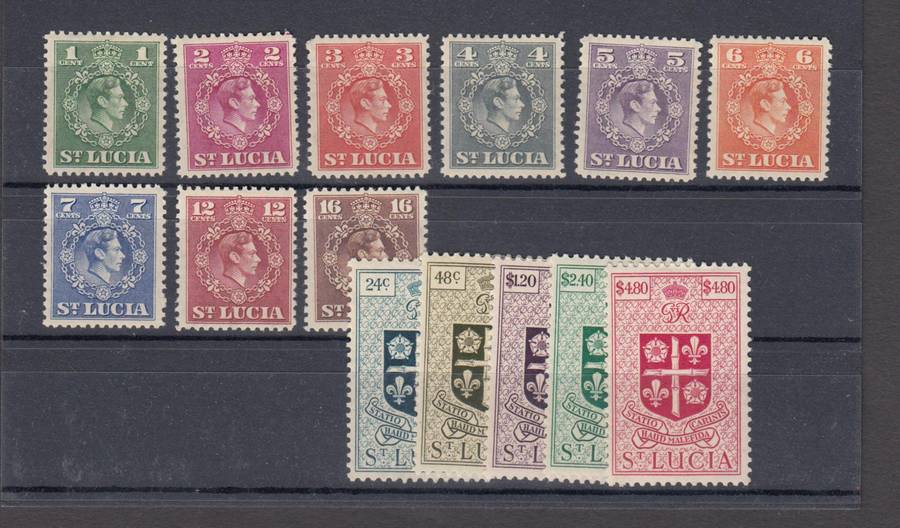 ST.LUCIA-KGVI SET VERY FRESH MINT-H.R.  R1150.00