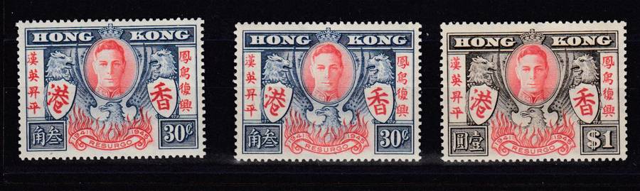 HONG KONG-KGVI VFM-LIGHT H.R.