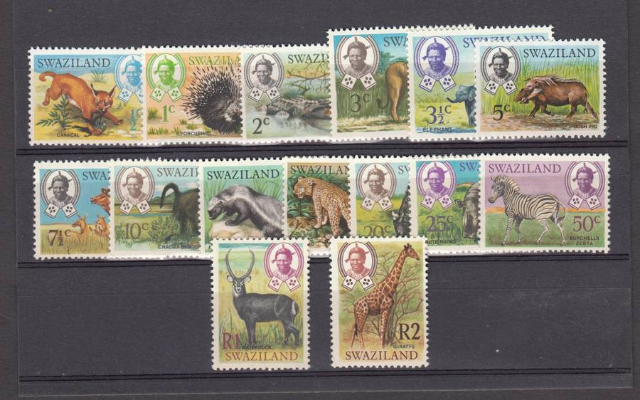 SWAZILAND-ANIMALS SET VF UMM