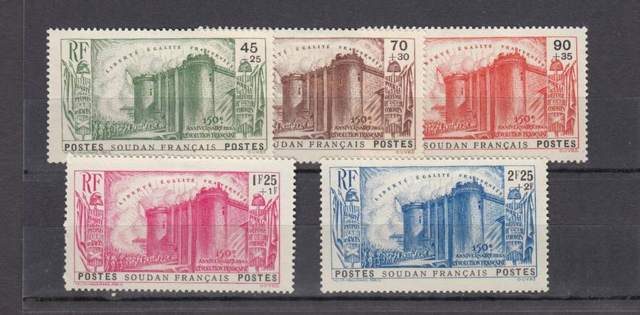 FRENCH SUDAN-1939 SET VFM H.R.  R1630.00