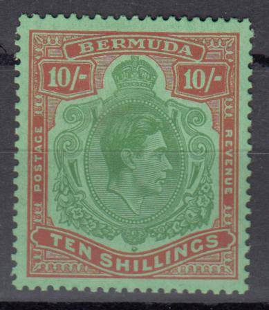BERMUDA-KGVI SG119e SUPERB FRESH MINT-LIGHT H.R.  R960.00