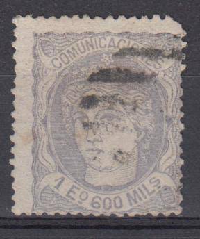 SPAIN-1870 THE RARE SG 183a  FINE USED   R31 200.00
