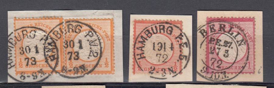 REICH ARMS-SUPERB CLEAR CANCELS ON PIECE SG 18,18a and 10