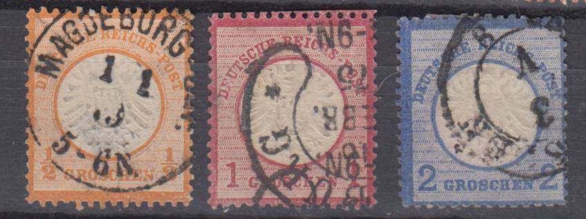 GERMAN EMPIRE-SG 18-20 SUPERB USED FOR THESE !!!!