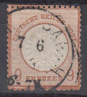 GERMAN EMPIRE-SG 27 VERY SCARCE  SUPERB USED  R17 180.00