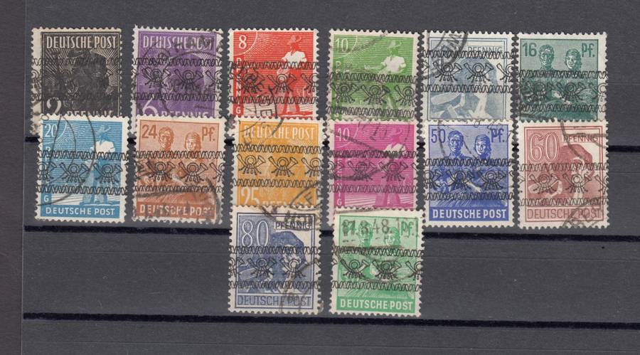 GERMANY-ALLIED OCCP. 1948 VFU DIFFICULT LOT