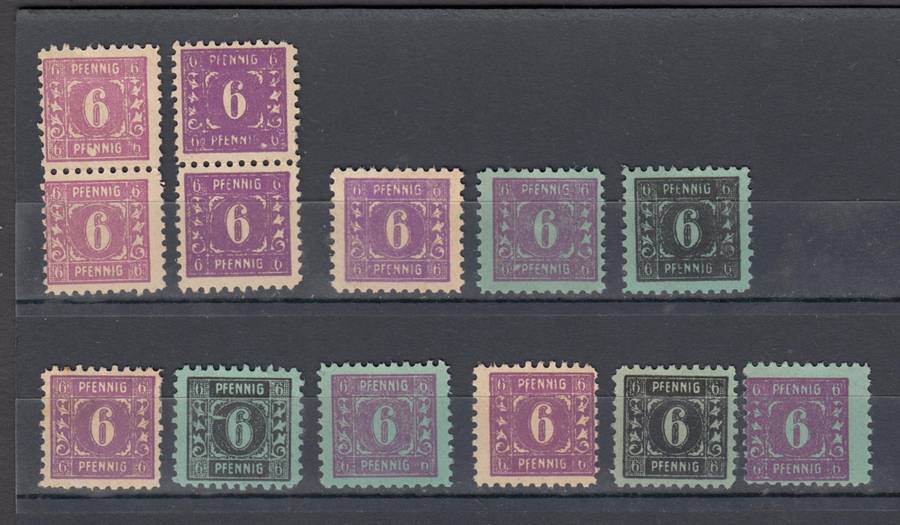 GERMANY-LOVELY LOT OF PRINTERS FLAWS ETC VFM-H.R.