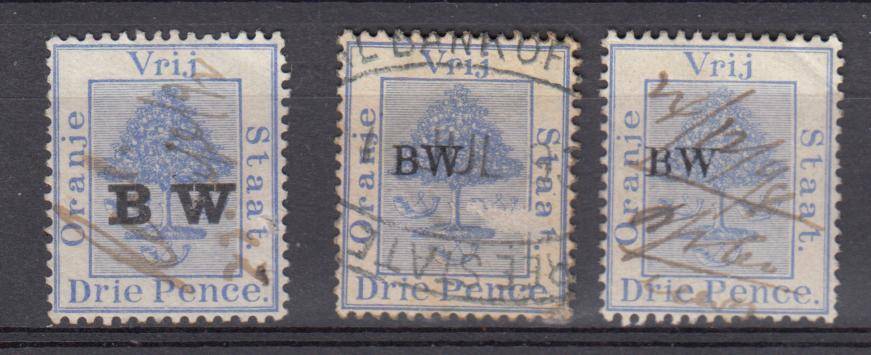 OFS NICE " BW " OVERPRINTS FINE USED