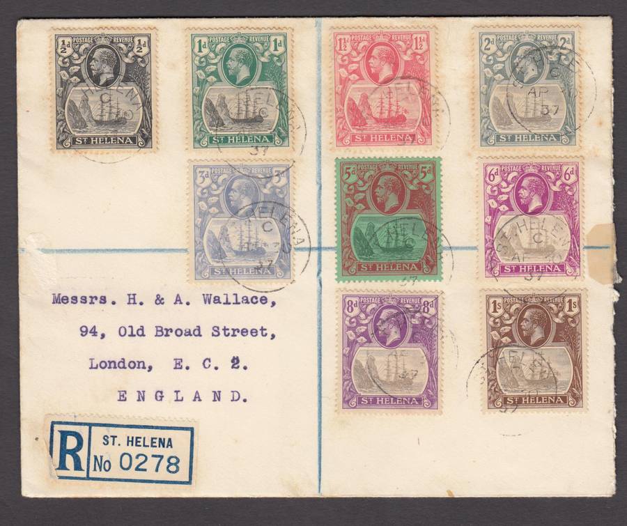 LOVELY FRESH KGV COVERS  ON AUCTION TODAY-SEE THEM ALL   R6680.00 VERY SCARCE COVER !!!!
