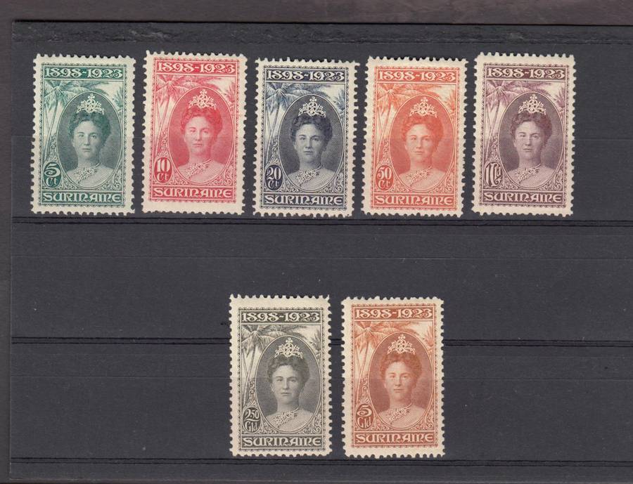 CURACAO-1923 VERY SCARCE SET superb mint h.r.  R5680.00