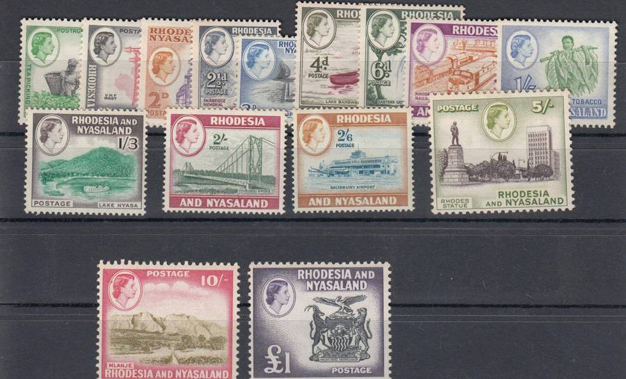 RHODESIA & NYASALAND-QEII lot vfm-some umm