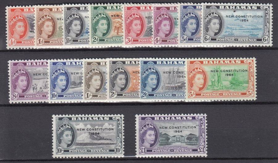 BAHAMAS-QEII SET  R915.00   superb umm